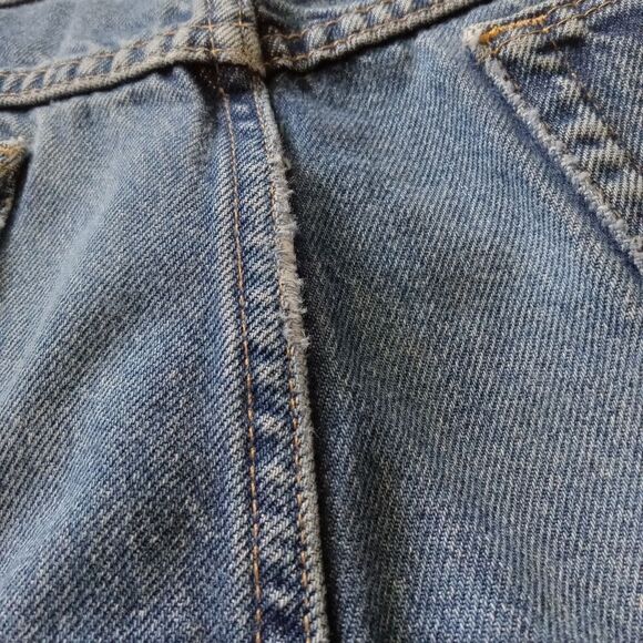 Wrangler Men's Mid Rise Regular Fit Straight Leg Blue Medium Wash Denim Jeans - Picture 12 of 14